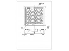 ART.256 KANALSKI POKLOPAC 500x500, B125, 494x494