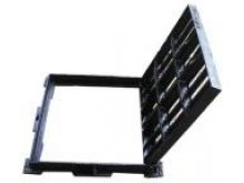 HLM SQPGD50 KANALSKA REŠETKA D400, 390X390, SA PANTOM I ZAKLJUČAVANJEM-RAVNA