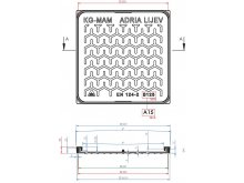 ART 101 B KANALSKI POKLOPAC - ULJNI, 400x400# - B125