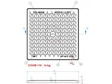 ART 110 B KANALSKI POKLOPAC -ULJNI, 600x600# - B125
