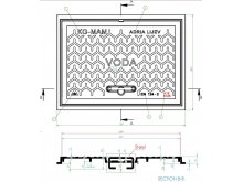 ART 245R A KANALSKI POKLOPAC SA RUČKOM - VODA 520x370 - A15