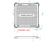 ART 502S KANALSKI POKLOPAC SA RUČKAMA 600x600 B125