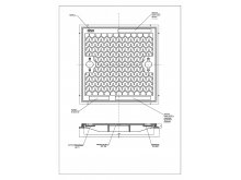 ART.206 KANALSKI POKLOPAC, B125,  575X575